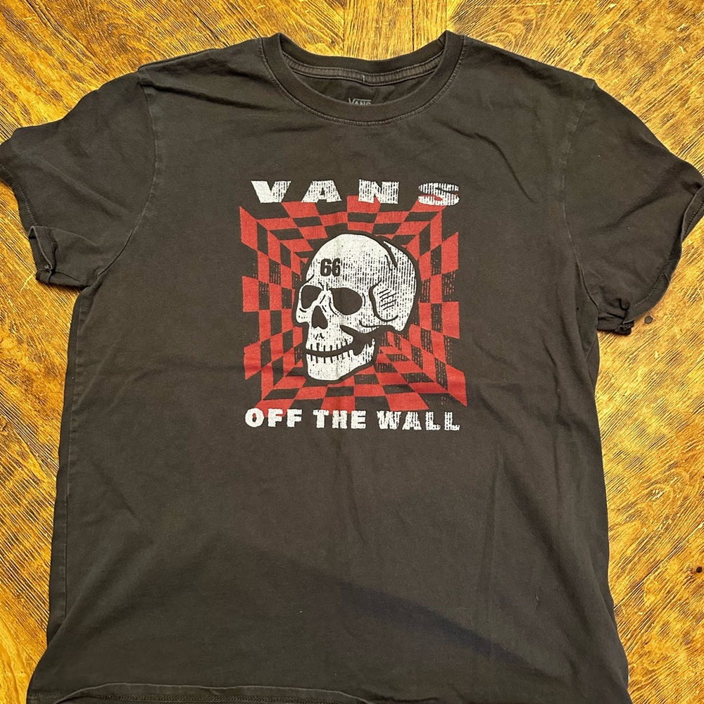 Vans Black T-Shirt with Graphic Design